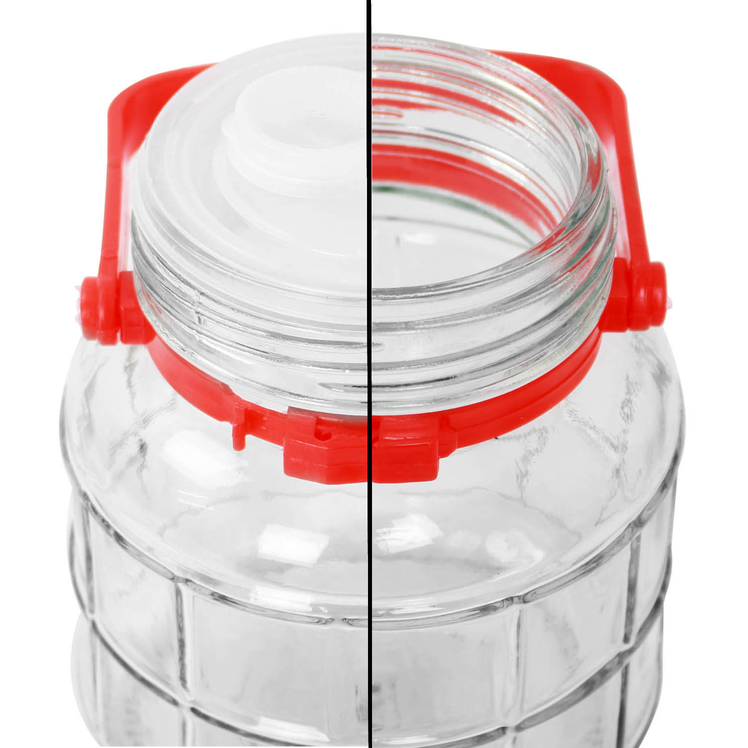 Large Glass Pickle Preserve Jars Airtight Storage Beverage Food